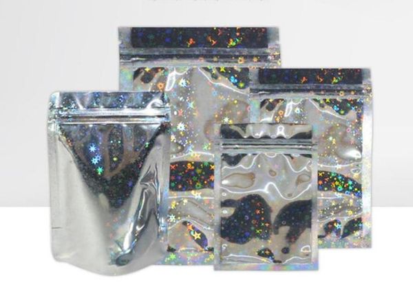 

resealable smell proof bags foil pouch bags flat mylar bag for party favor food storage holographic color with glit sqcwjw sports2010
