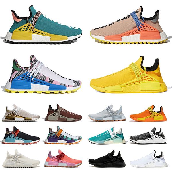 

original nmd human race shoe pharrell williams trainers human races men women bred grey primeknit running shoes sports sneakers