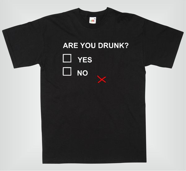 

спорт новый 2019 hot summer casual печать are you пьяны - men's funny camiseta divertida tee shirt