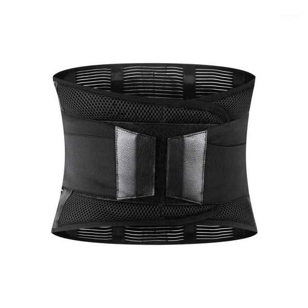 

waist support belt adjustable compression lumbar wrap brace protection exercise abdomen sportswear 1, Black;gray