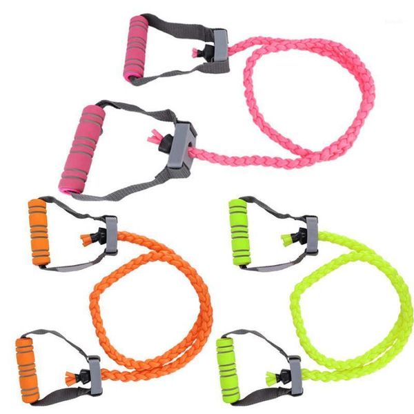 

155cm gym pulling rope tpr resistance belt twisting elastic rope resistance band with handle arm strength training gym equipment1
