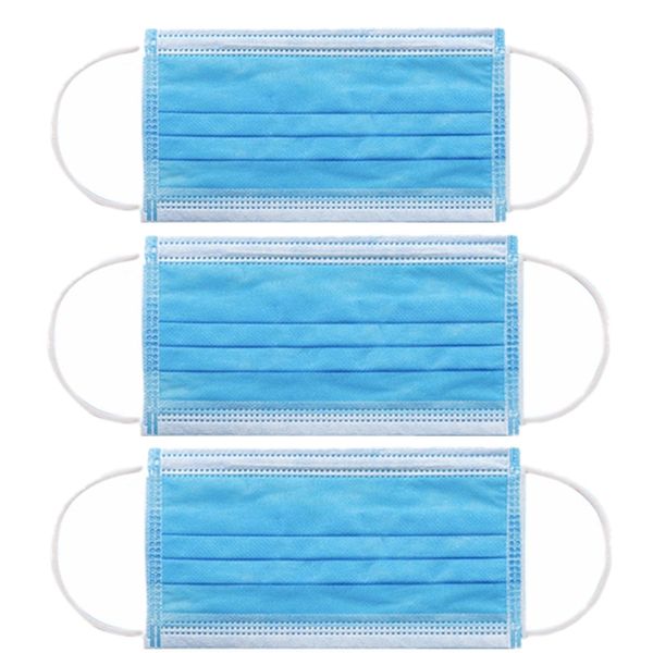 

2021 последний face ушной 3 одноразовая маска слоя нетканого материала 50pcs / box новый