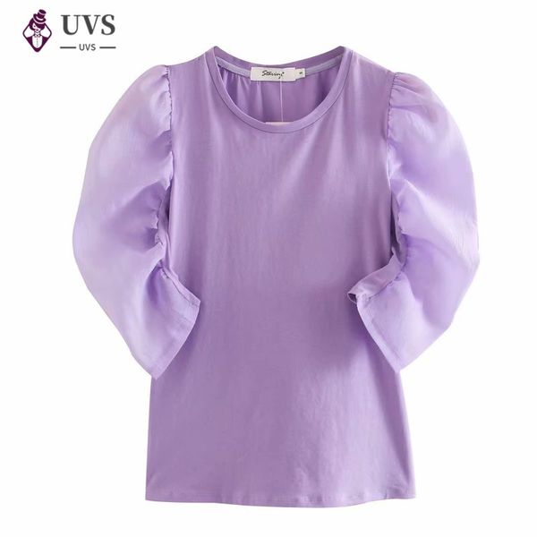 

2020 summer women blouse o neck half sleeve short sleeve polyester ruched girl solid casual tees female bubble sleeve fashion tshirts, White