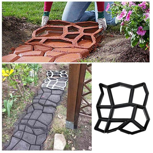 

paving mould walk maker reusable concrete path maker molds stepping stone paver diy paving moulds for lawn patio yard garden wmtaet