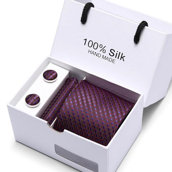 

classic 7.5cm width floral paisley ties cravate luxury homme men's silk ties for men suit business wedding necktie gift box pack, Black;gray
