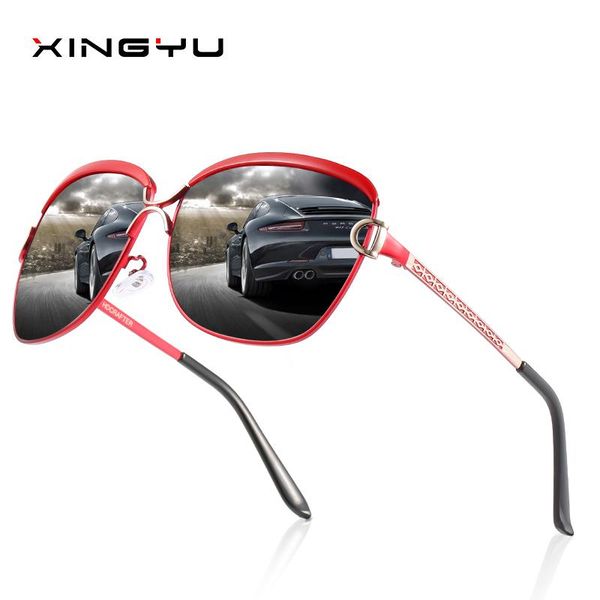 

xingyu polarized luxury sunglasses women driver shades female sun glasses brand designer cool latest female eyewear gafas de sol, White;black