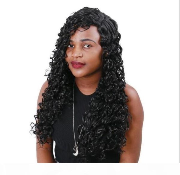 

european and american fashion, non-mainstream personality wigs, european and american explosive heads, women are divided into small curly bl, Black
