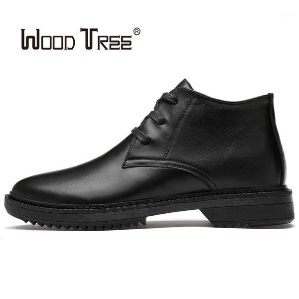 

woodtree 2020 black business dress shoes men's wear oxford leather men's shoes casual breathable wedding office1