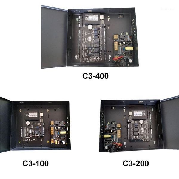 

fingerprint access control one /two /four door controller with power case 100v-240v supply tcp panel rfid reader aided input and output1