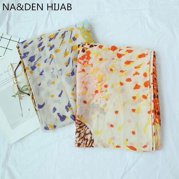 

scarves two colors dot print cotton scarf/scarves muslim hijab lady's fashion shawl bandana wraps 10pcs/lot, Blue;gray