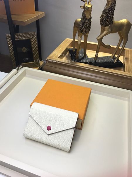 

fashion classic designer leather short wallet card holder for men and women l lattice, Red;black