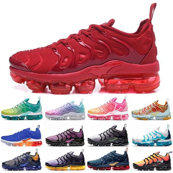 

2020 new tn plus shoes rainbow mens women breathable mesh casual shoes designer air blue bumblebee be tn chaussures sports fe3s