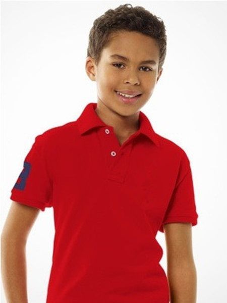 

мода детская футболка polos t футболка дети отвораживает с короткими рукавами baby polos t рубашка мальчики топы одежда бренды вышивка треры, Blue