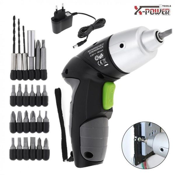 

mini screwdriver power tool 4.8v 24pcs rechargeable for furniture installation / screwing / corner repair wood punching1