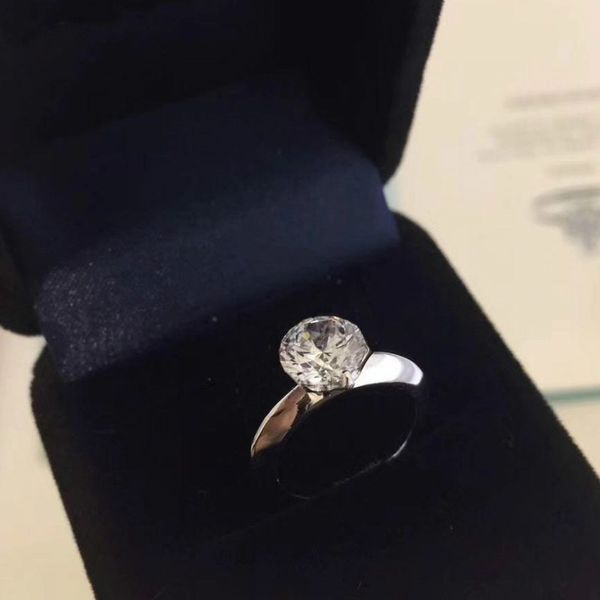 

925 серебряный коготь 1-3 карата обещание кольца с бриллиантами bague anillos женские жениться свадьбы влюбленные обручальных подарок ювелир, Golden;silver