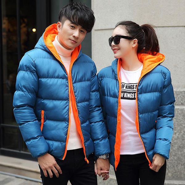 

men's down & parkas 2021 winter jacket men thicken warm hoody fashion brand solid zipper parka clothing male jackets and coats outwea, Black