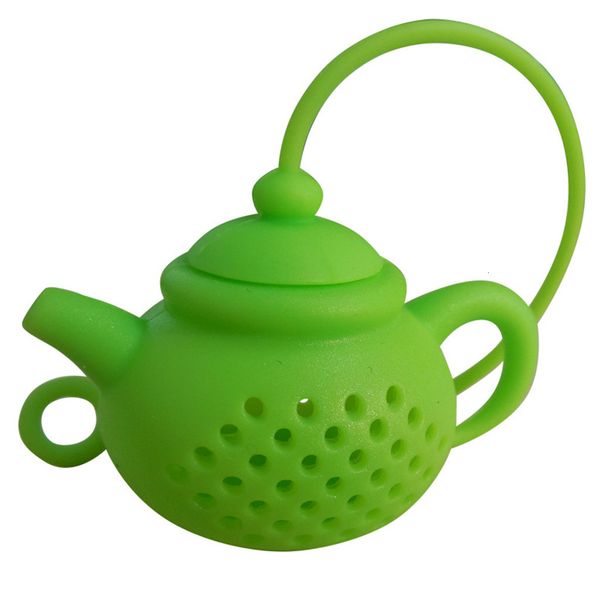 

details about teapot-shape infuser strainer silicone tea bag leaf filter diffuser durable and shock-absorbing decoracin