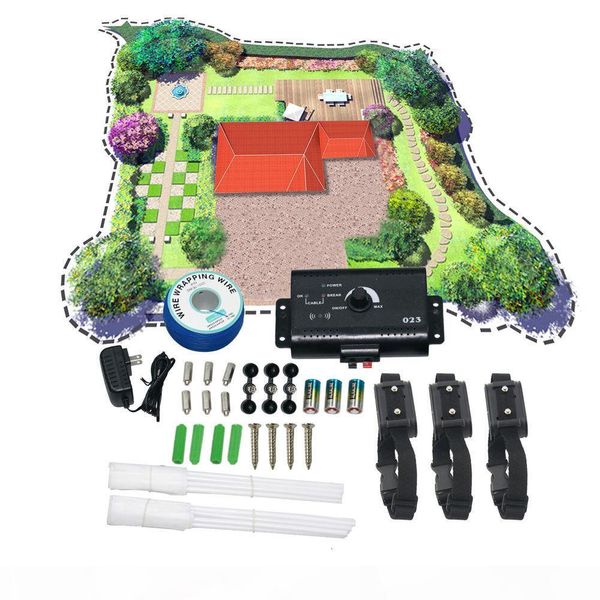 

safety electric pet dog fence with waterproof dog electronic shock training collar buried electric dog fence containment system
