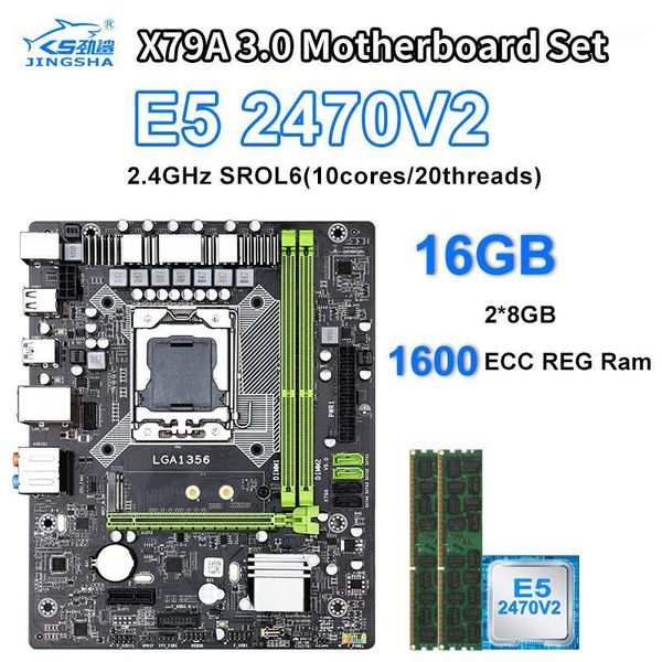 

motherboards xeon e5 2470 v2 cpu lga1356 x79a 3.0 motherboard set with 2Ã8gb=16gb 1600mhz ddr3 ecc reg memory sata3.0 usb3.01