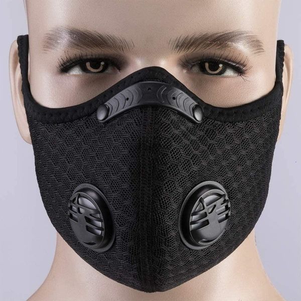 

pm2.5 filter cycling face mask with respirator valve mouth mask anti dust protective outdoor sports outdoor mo
