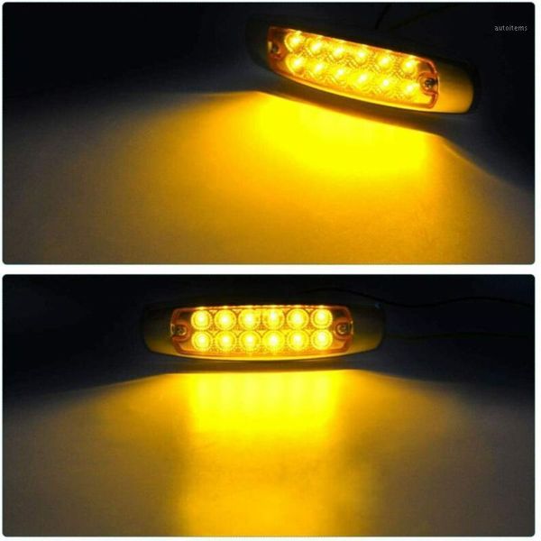 

12 leds lights side marker amber clearance for heavy truck trailer lorry1