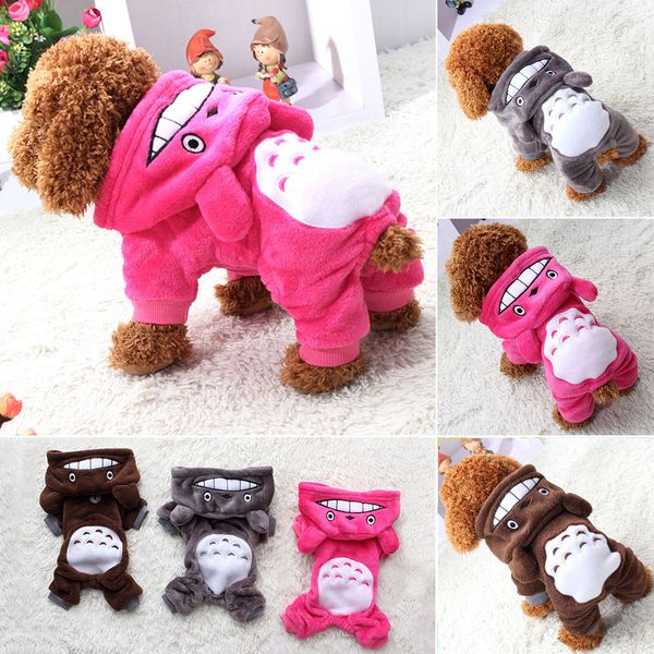

2019 cute winter totoro hoodie costume dog pet jacket coat puppy cat apparel clothes