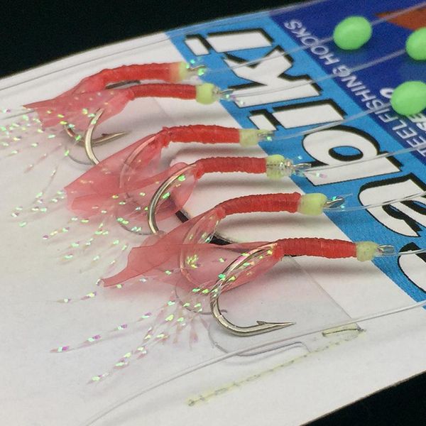 

6шт / комплект отсадка fishhook assist hook лодка jig рыбалка перо привязали крючок с избыточным весом рыболовного крючка аксессуары инструм