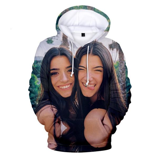 

oversized hoodie women sweatshirt charli damelio 3d clothes mens hip hop hoodies moletom feminino sudadera winter jacket coat, Black