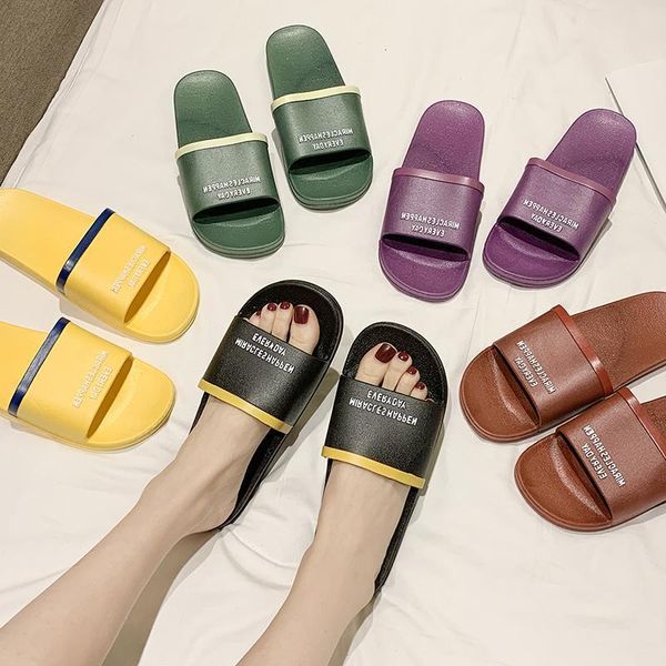 

women shoes fashion trend slippers women's soft bottom indoor antiskid couple plastic deodorant bathroom bath