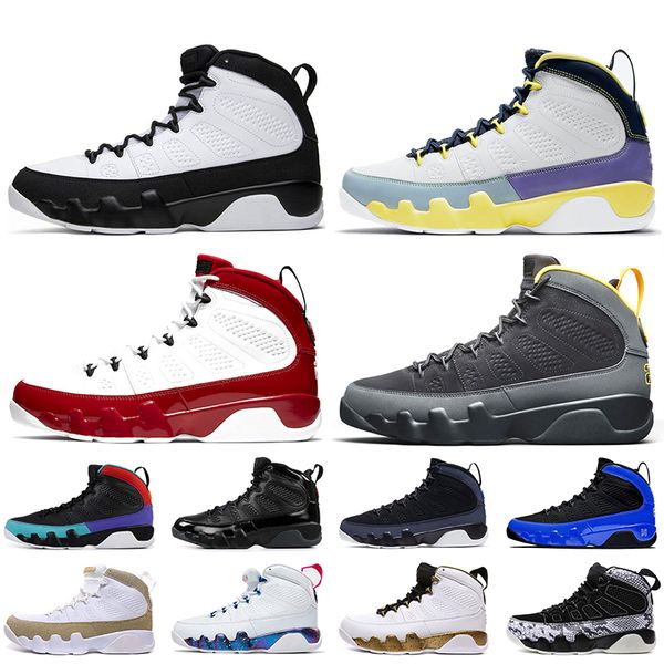 

wholesale jumpman 9 university blue mens basketball shoes 9s change the world gym red university gold bred trainers sneakers, White;red