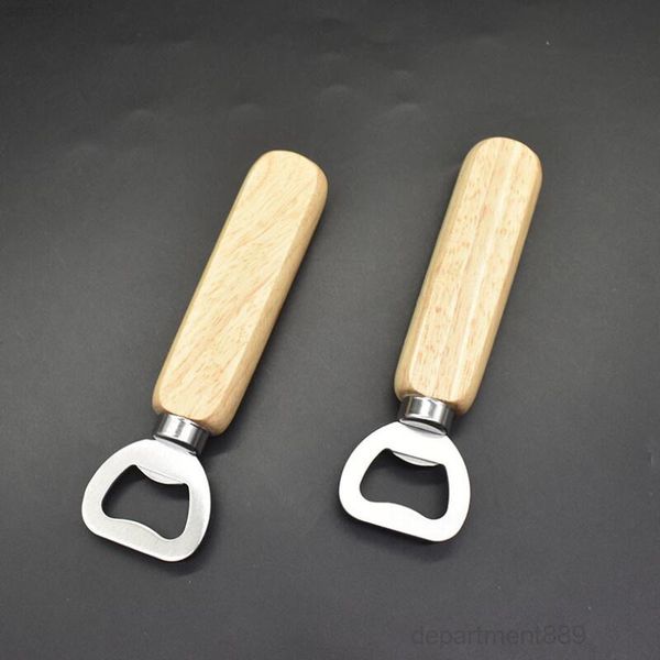 

classic handle steel real wood strong kitchen tool wooden bottle opener owb1432