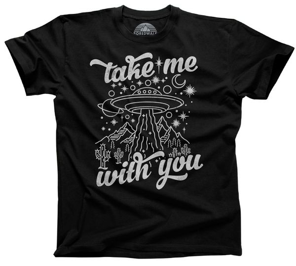 

men's take me with you alien ufo genuine men's cotton jersey hoodie designers t shirts sweatshirt
