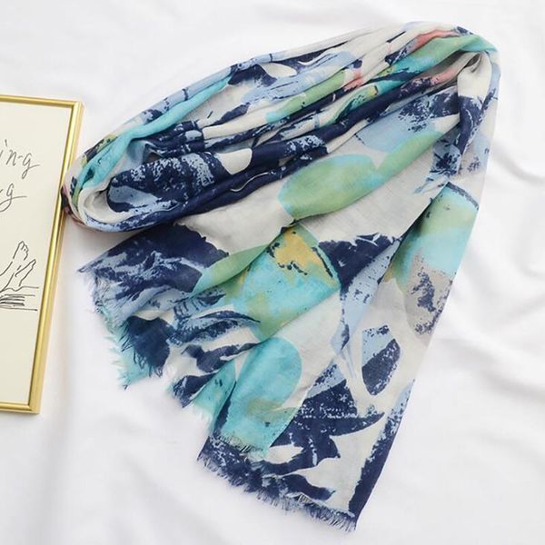 

fashion trendy women's long print scarf wrap ladies shawl girl large pretty scarf tole beach beauty women accessory gifts1, Blue;gray