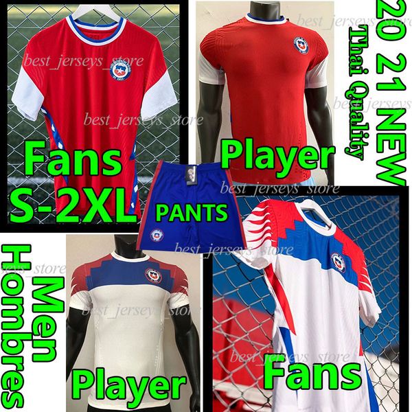 

2020 2021 uniforme de fútbol copa america soccer jersey fans player version vidal alexis sanchez valdes vargas football shirt hom, Black;yellow