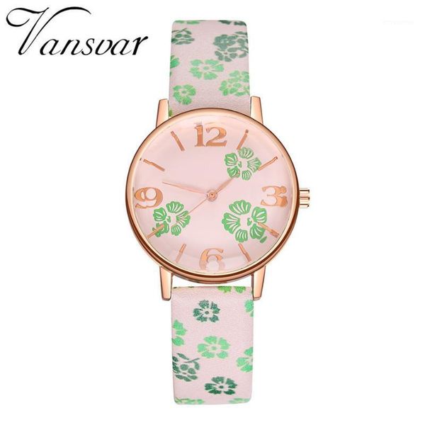 

fashion new ladies casual quartz leather flower strap watch analog watch simple digital dial ladies fashion reloj mujery301, Slivery;brown