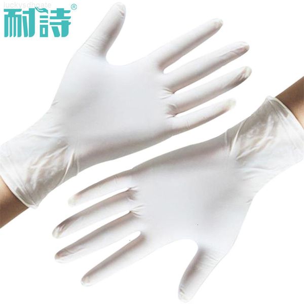 

beauty disposable 9-inch pink-finger linen white acrylic salon food grade gloves