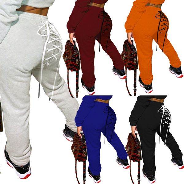 

spot 2021 european and american women's fashion casual eyelet sweater sweatpants, Black;white