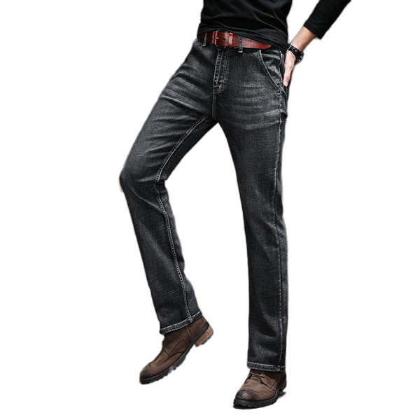 

men's jeans black slim fit bootcut 2021 men business casual boot cut for stretch flared arrive, Blue