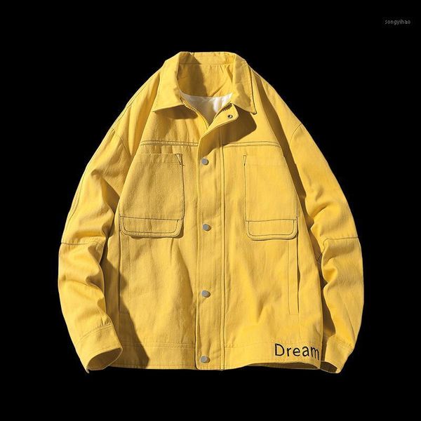 

man autumn tooling casual coat new men's %100 cotton jacket japanese streetwear1, Black;brown