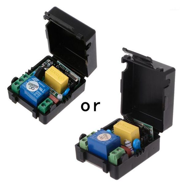 

remote controlers ac 220v 10a 1ch rf 433mhz wireless control switch receiver + transmitter kit molb1