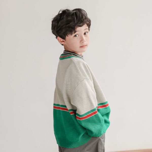 

autumn winter new cardigan and 2020 children's sweater color matching xk52, Blue