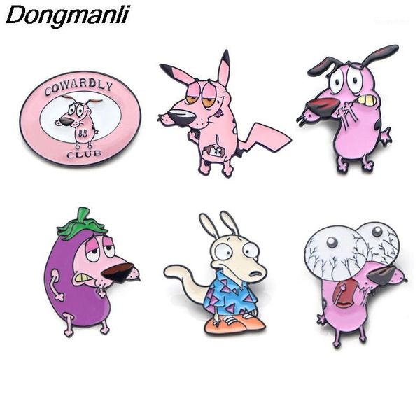 

k848 dog cute enamel pins and brooches for women men lapel pin backpack bags badge collection gifts 1pcs1, Gray