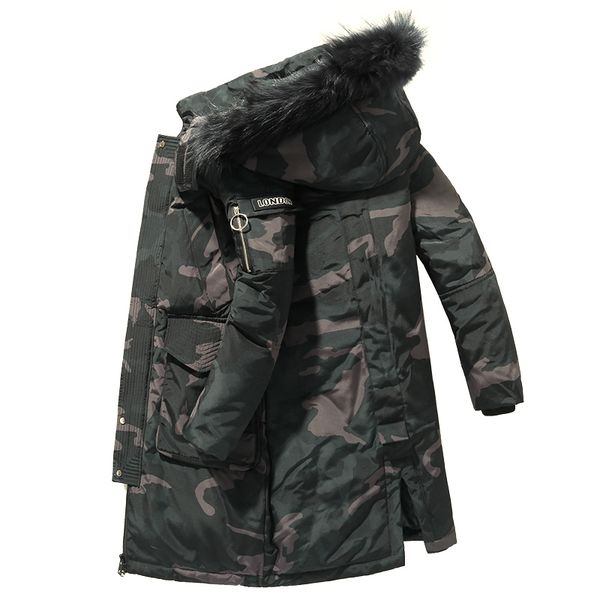 

90% down jackets man warm winter brand jacket luxury detachable fur collar turtleneck windproof concise comfortable cuffs lj201009, Black