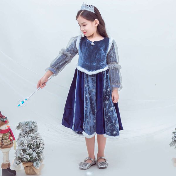 

autumn ice snow wonderland princs girl's and new foreign sle cape children aisha skirt winter drsepwl, Red;yellow