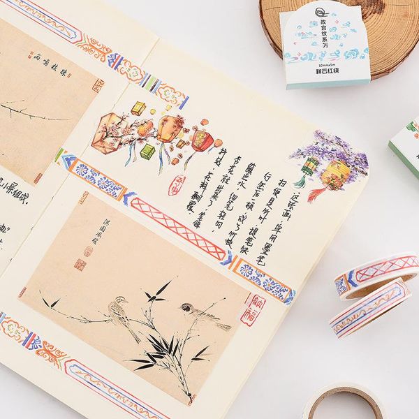 

15 стиль ветра ретро китайский стиль и бумажный ленты разделить линию границы рамки украшения ноутбука и бумажная канцелярская лента sqcdrc