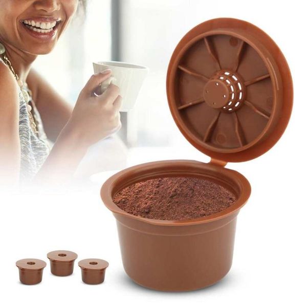 

3pcs reusable refillable coffee filter cup replacement accessories fit for caffitaly portable coffee filter cup