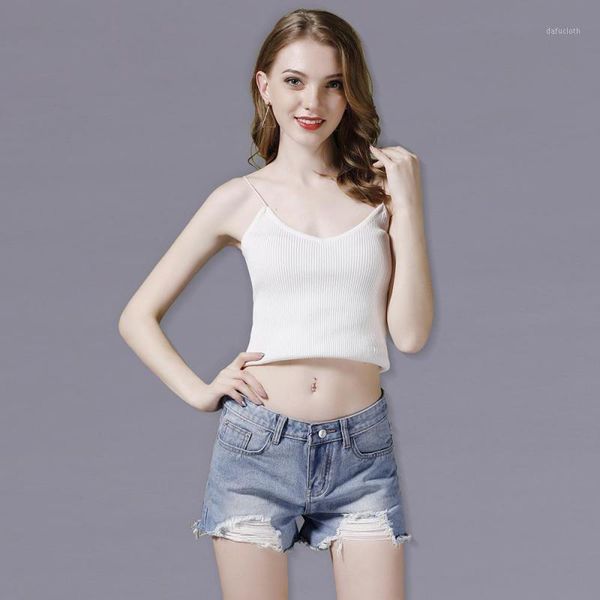 

2020 summer new european&american women personality hole denim shorts casual simple wide leg short wild shorts, White;black