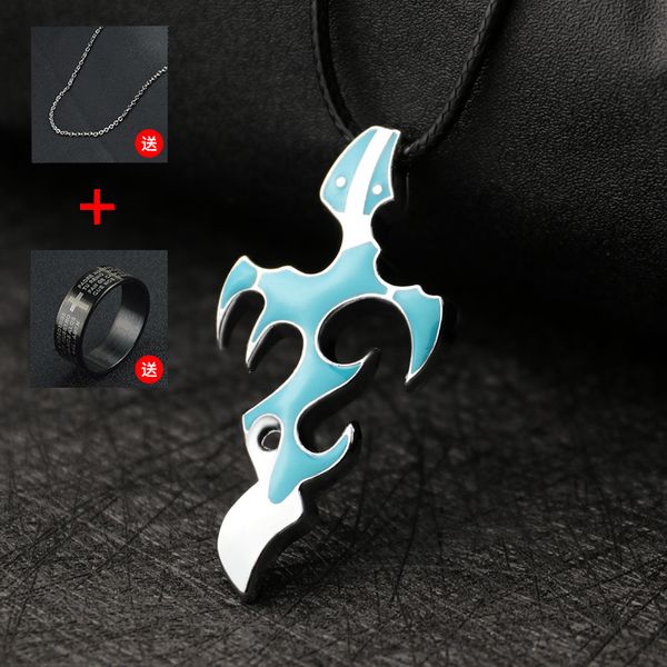 

necklaces women and handsome collarbone men domineering versatile personality fashion cool pendant, Silver