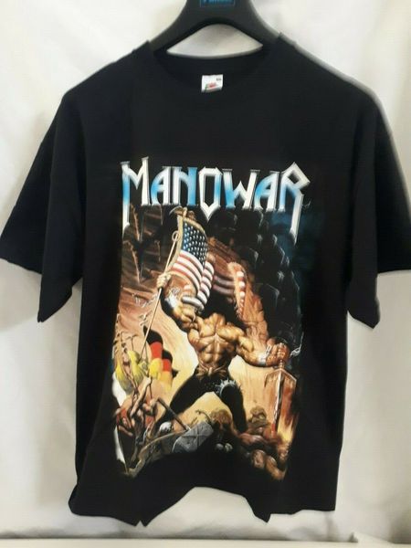 

manowar t shirt black size xl shirt mesh epic metal show original title quality print new summer style sport hooded sweatshirt hoodie