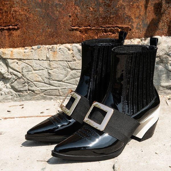 

2021 shoes, woman, boots, boots. ucsy, Black